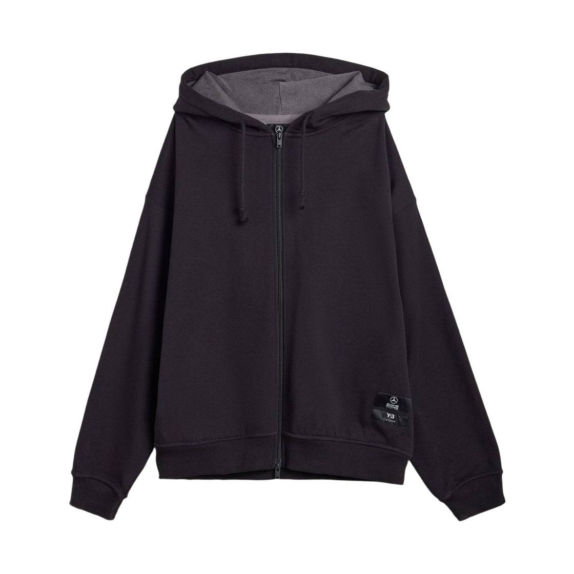Y-3 x 메르세데스 AMG 페트로나스 F1 팀 집 후드 블랙(Y-3 x Mercedes AMG Petronas F1 Team Zip Hoodie Black) - 2
