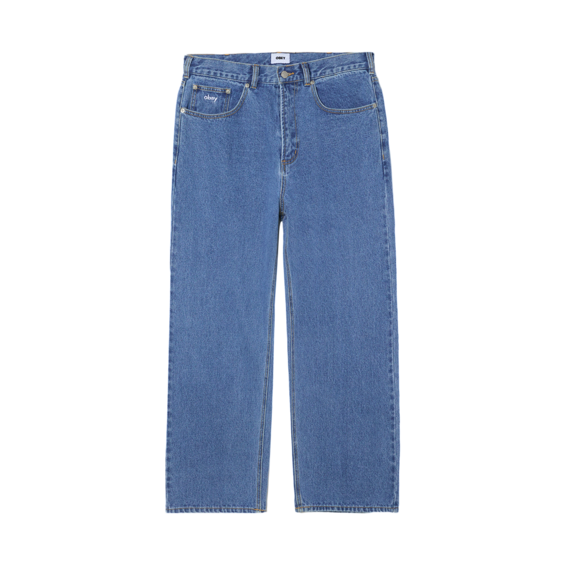 오베이 빅윅 배기 데님 라이트 인디고 클래식(Obey Bigwig Baggy Denim Light Indigo Classic)