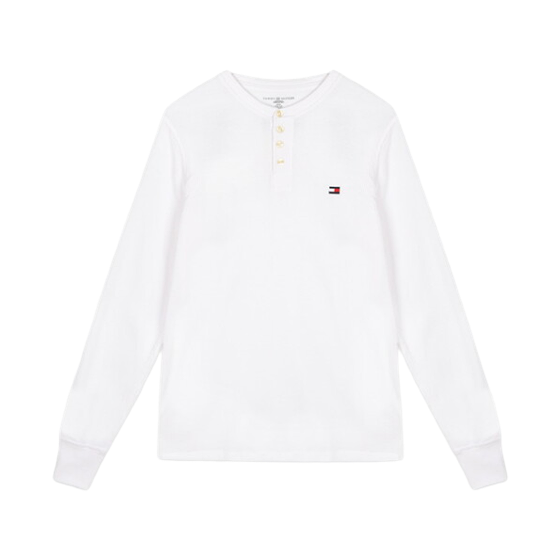 타미 힐피거 써멀 슬리프 헨리 롱슬리브 화이트(Tommy Hilfiger Thermal Sleep Henley Long Sleeve White) - 1