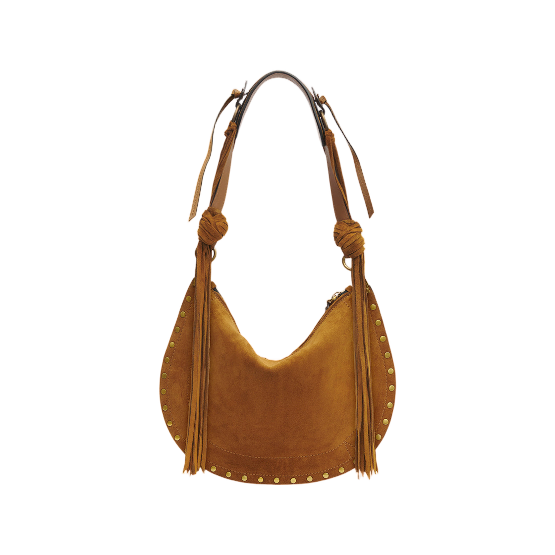 (W) 이자벨 마랑 오스칸 스웨이드 카프스킨 레더 숄더백 꼬냑 - 26SS((W) Isabel Marant Oskan Suede Calfskin Leather Shoulder Bag Cognac - 26SS) - 2