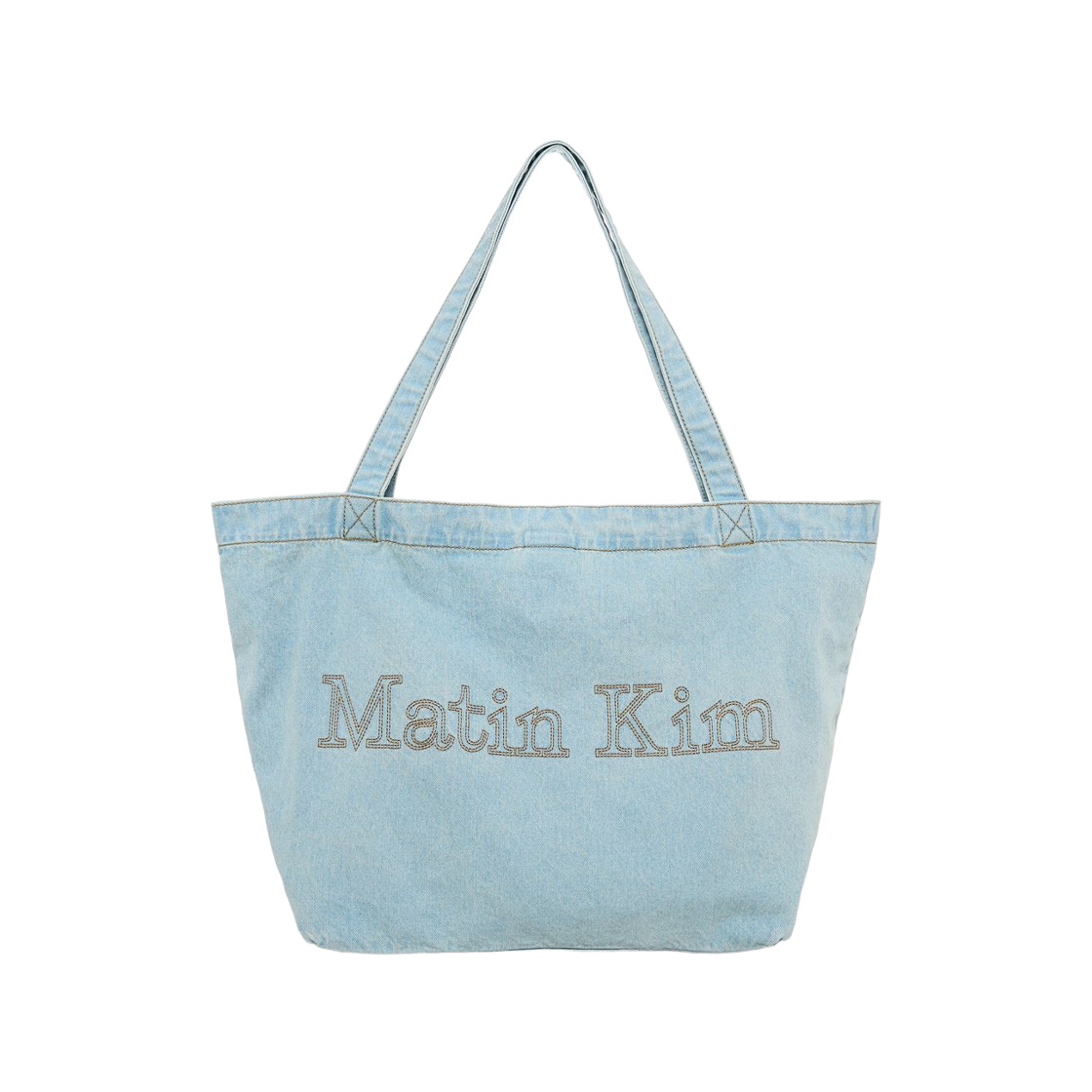 - Matin Kim Matin Stitch Denim Shoulder Bag Sky