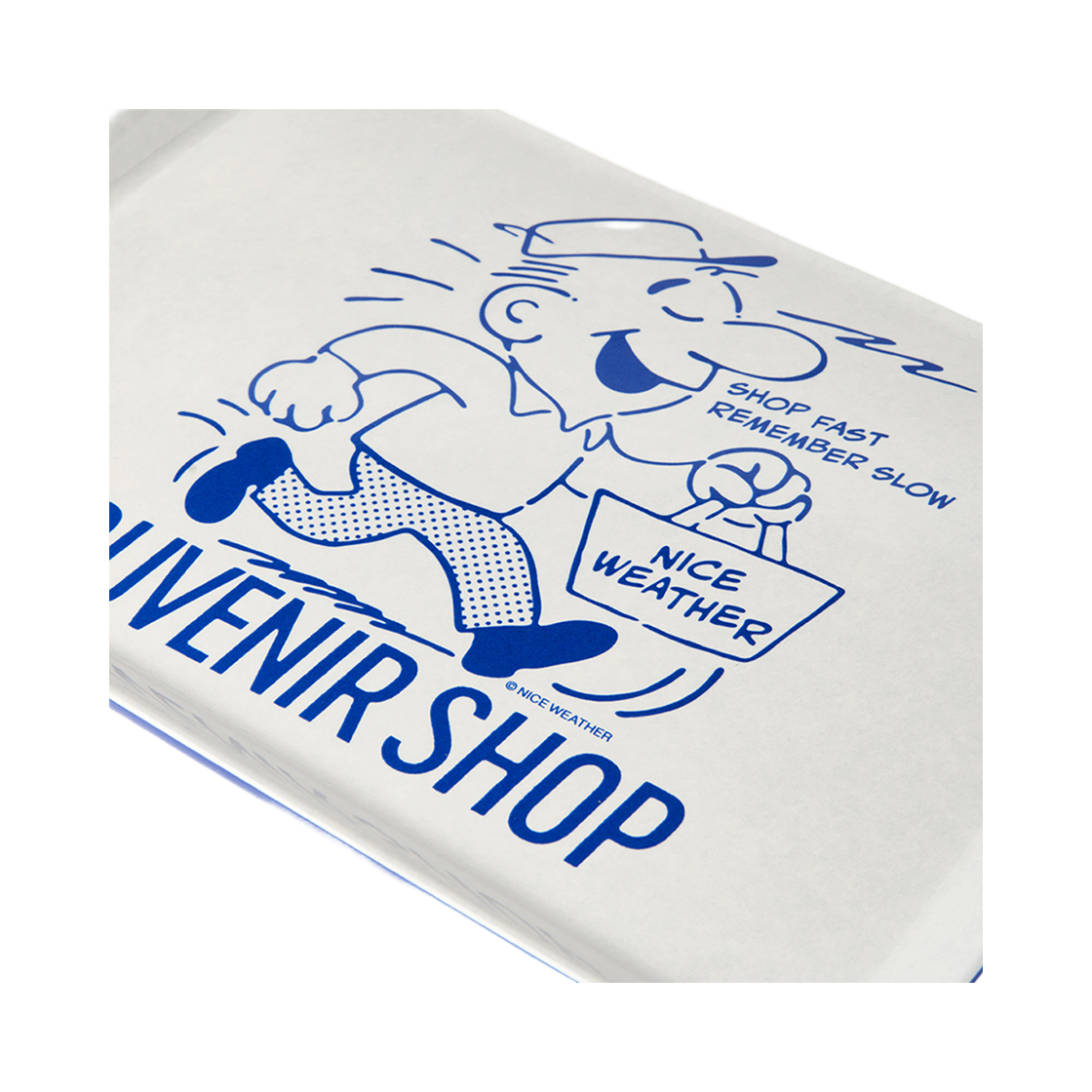 나이스웨더 수베니어 가이 트레이 화이트/블루(Nice Weather Souvenir Guy Tray White/Blue) - 3