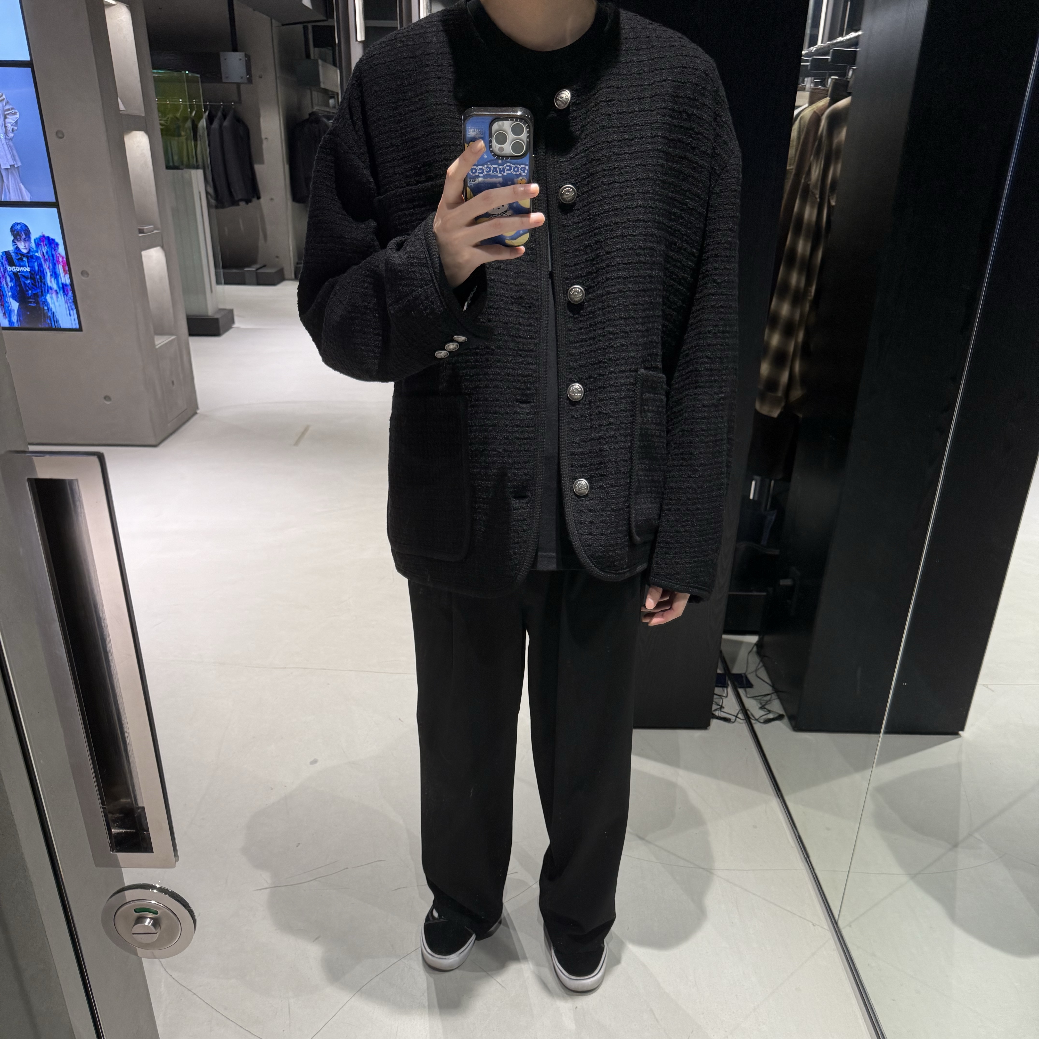 Vans ComfyCush Old Skool Black True white 착용 스타일