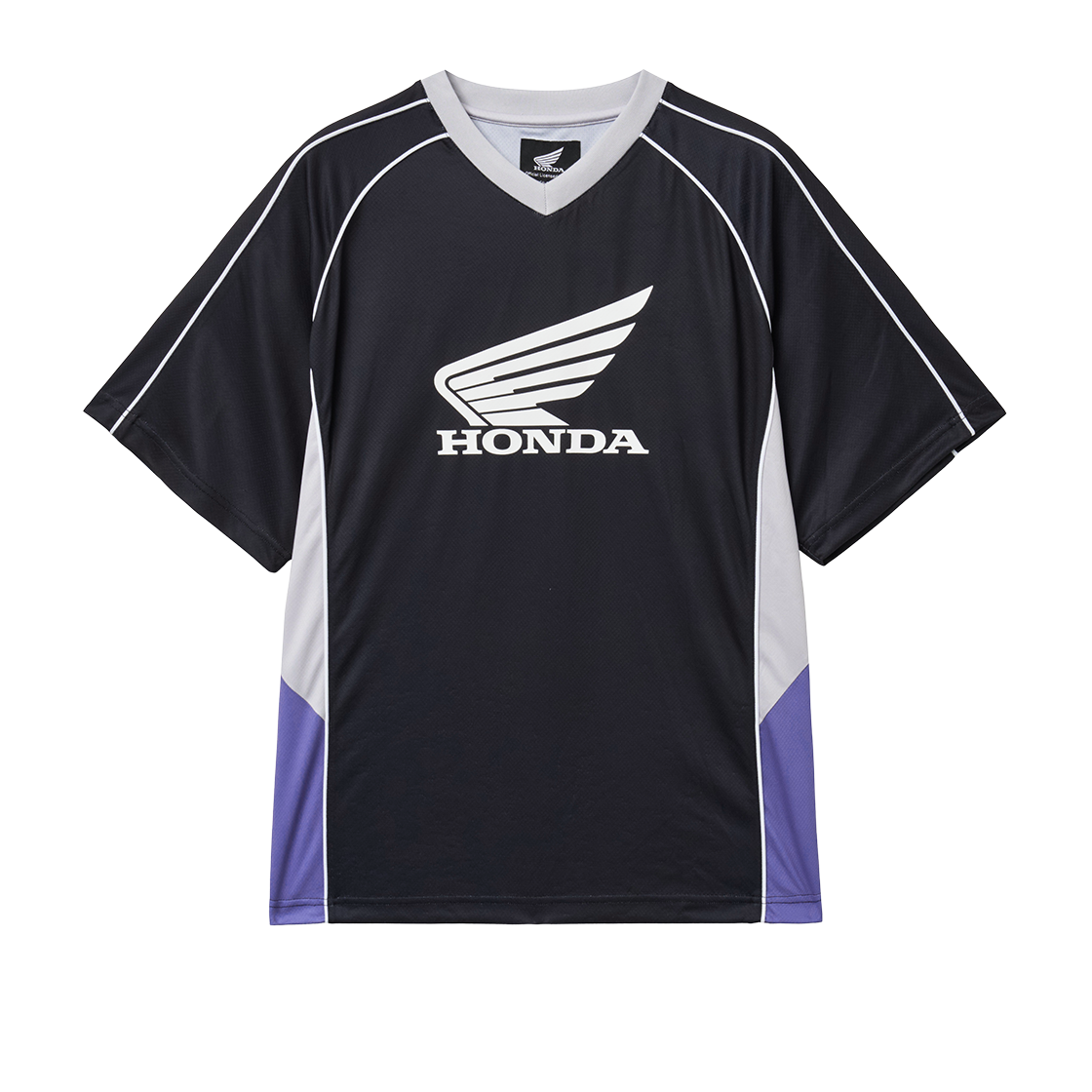 혼다 메쉬 블록 저지 반팔 티셔츠 블랙