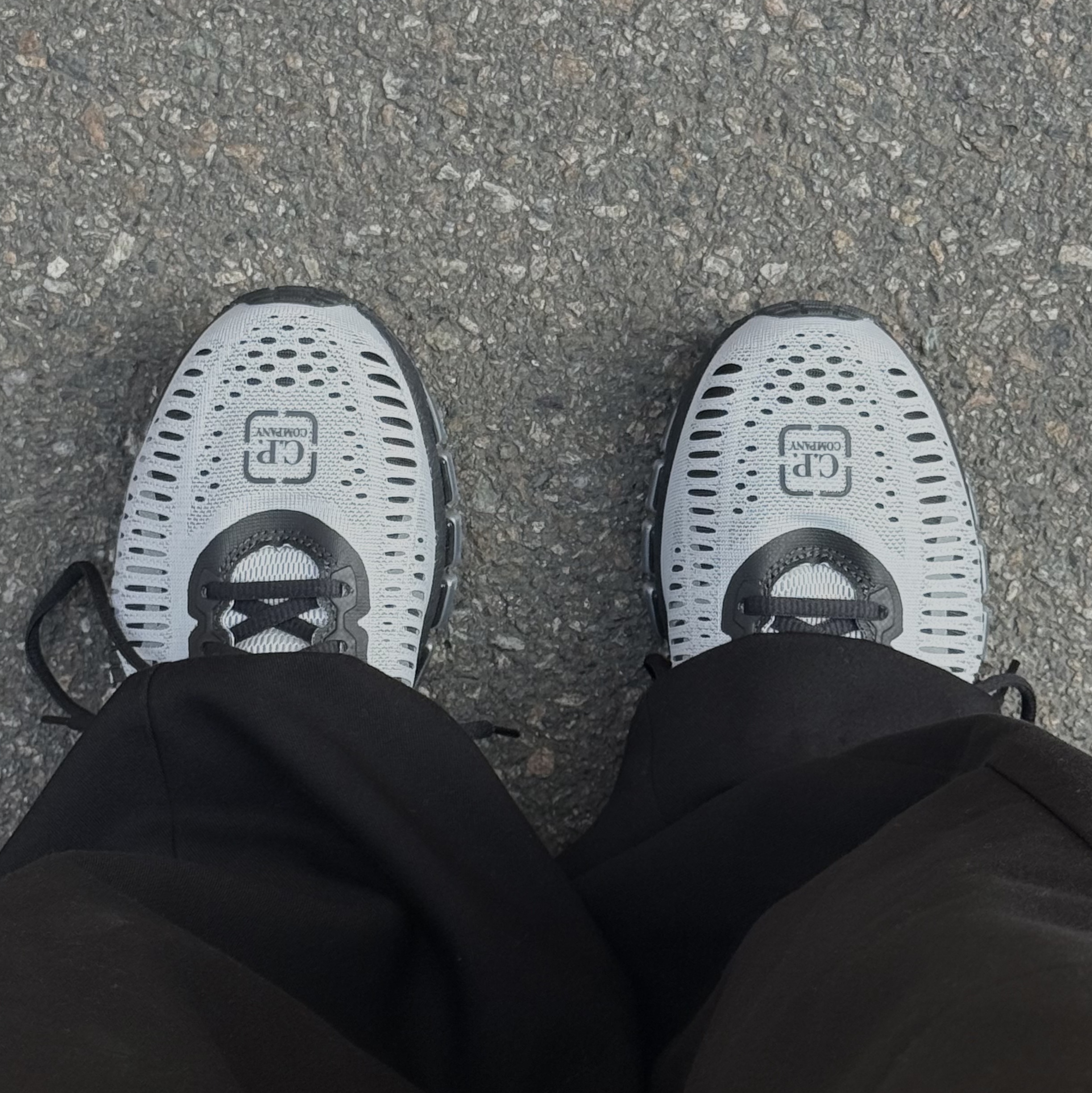 Asics x C.P. Company Gel-Quantum 360 I Pure Silver Caviar 착용 스타일 - 1