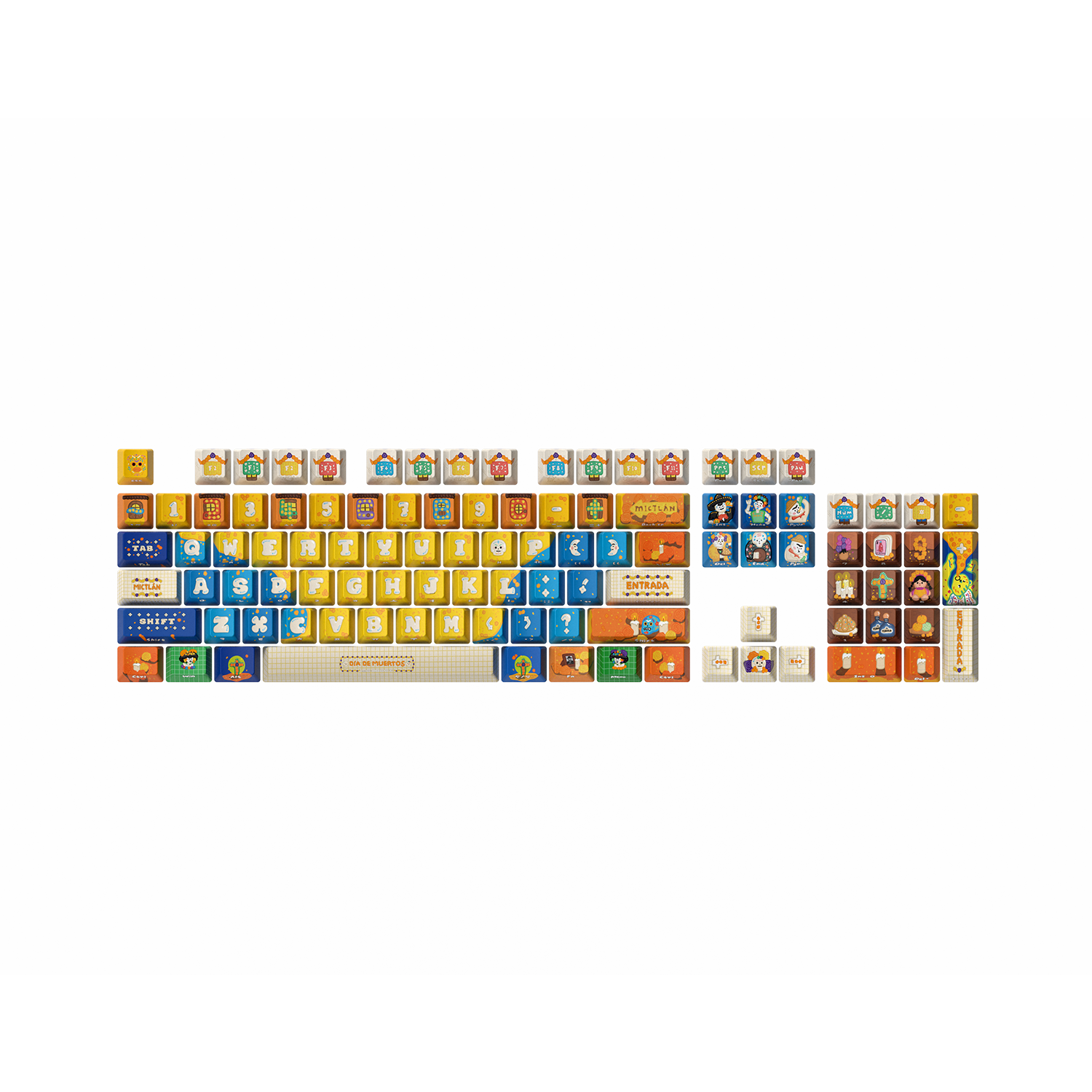 시이닷 믹뜰란 염료승화 한글 PBT 키캡(C.e.dot Mictlan Hangul PBT Keycaps)