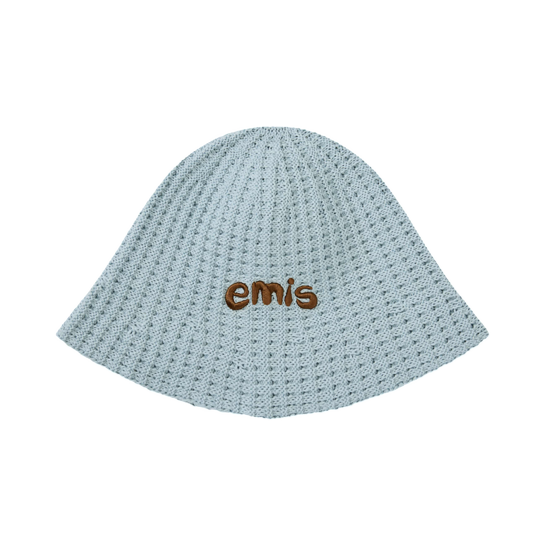 이미스 코스탈 와플 니트 버킷햇 파스텔 블루(Emis Coastal Waffle Knit Bucket Hat Pastel Blue) - 1