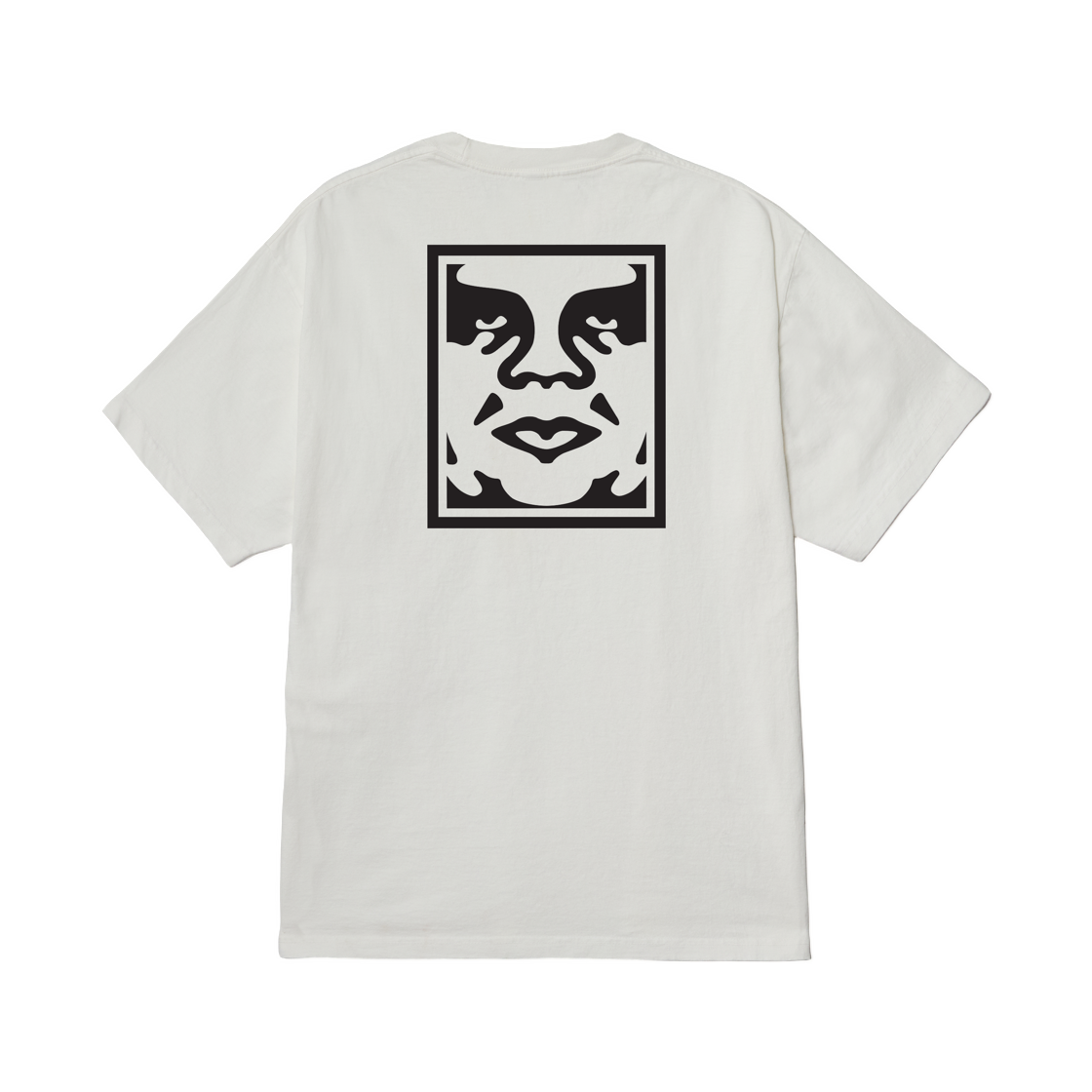 오베이 볼드 아이콘 페이스 피그먼트 티셔츠 피그먼트 빈티지 화이트(Obey Bold Icon Face Pigment T-Shirt Pigment Vintage White) - 1