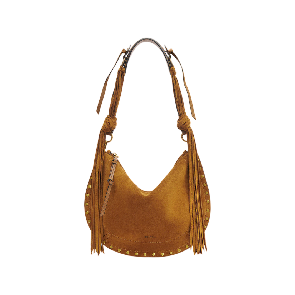 (W) 이자벨 마랑 오스칸 스웨이드 카프스킨 레더 숄더백 꼬냑 - 26SS((W) Isabel Marant Oskan Suede Calfskin Leather Shoulder Bag Cognac - 26SS) - 1