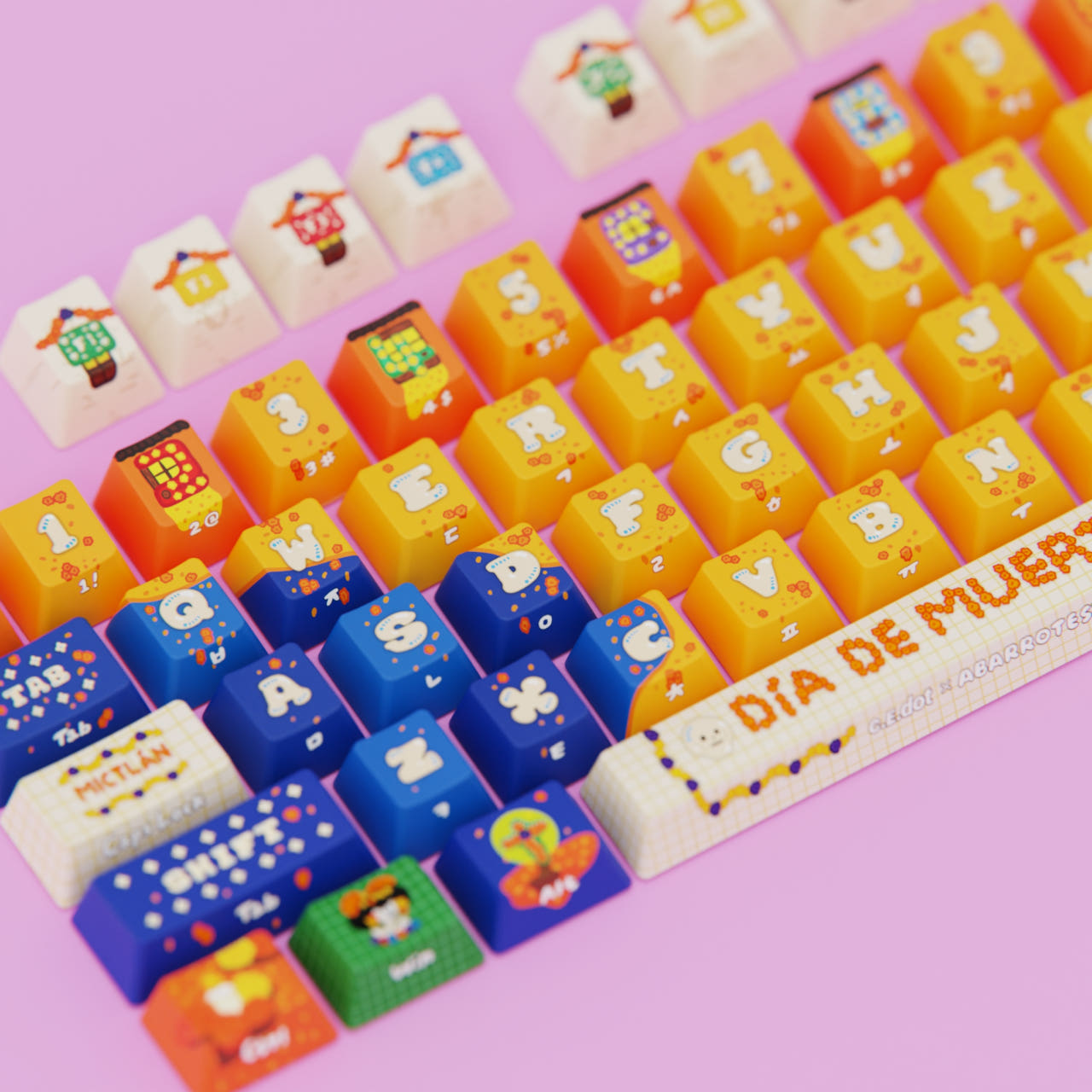 시이닷 믹뜰란 염료승화 한글 PBT 키캡(C.e.dot  Mictlan Hangul PBT Keycaps) - 2