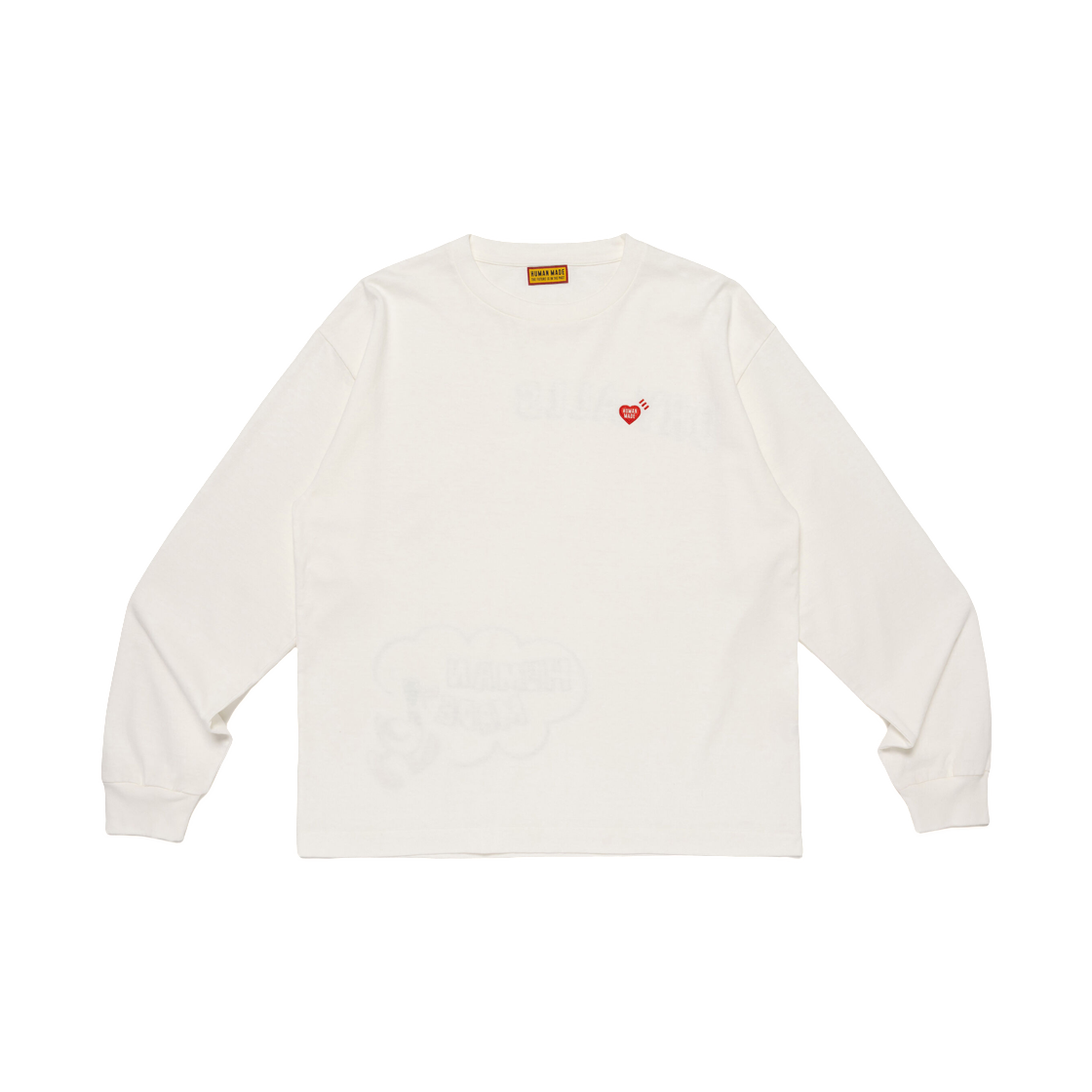 HM31CS039 Human Made Graphic L/S T-Shirt White