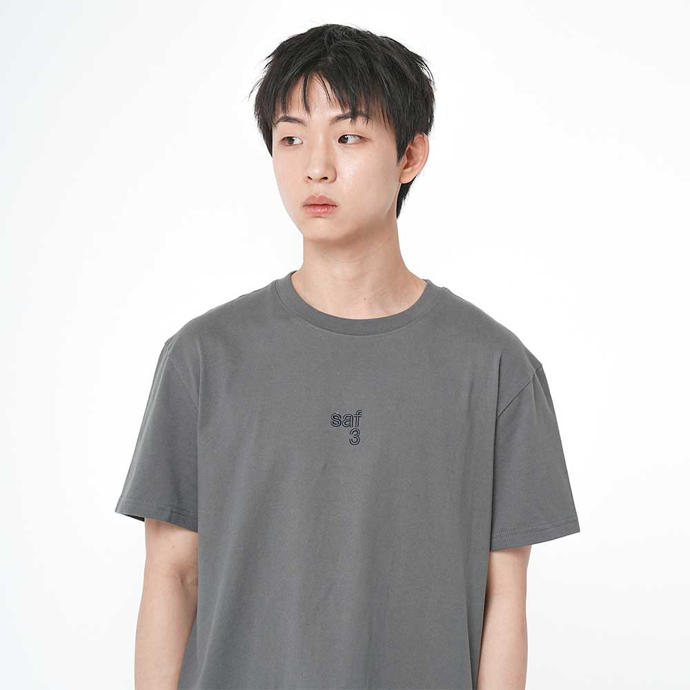 사파리스팟 베이직 미니 사파리 티셔츠 차콜(Safarispot Basic Mini Safari T-Shirt Charcoal) - 3