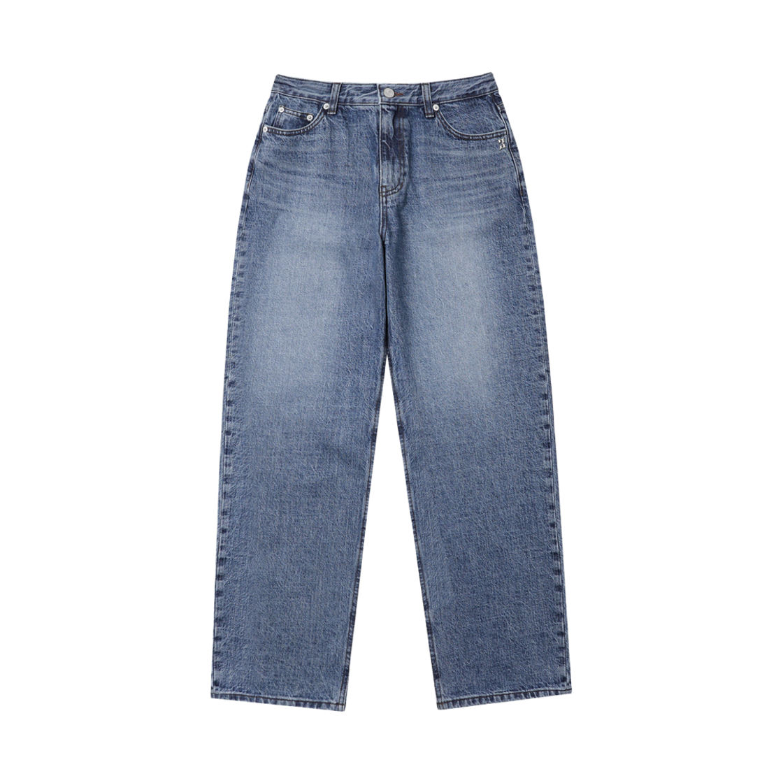 포스333 루즈 핏 데님 팬츠 인디고 블루(PHOS333 W Loose Fit Denim Pants Indigo Blue)