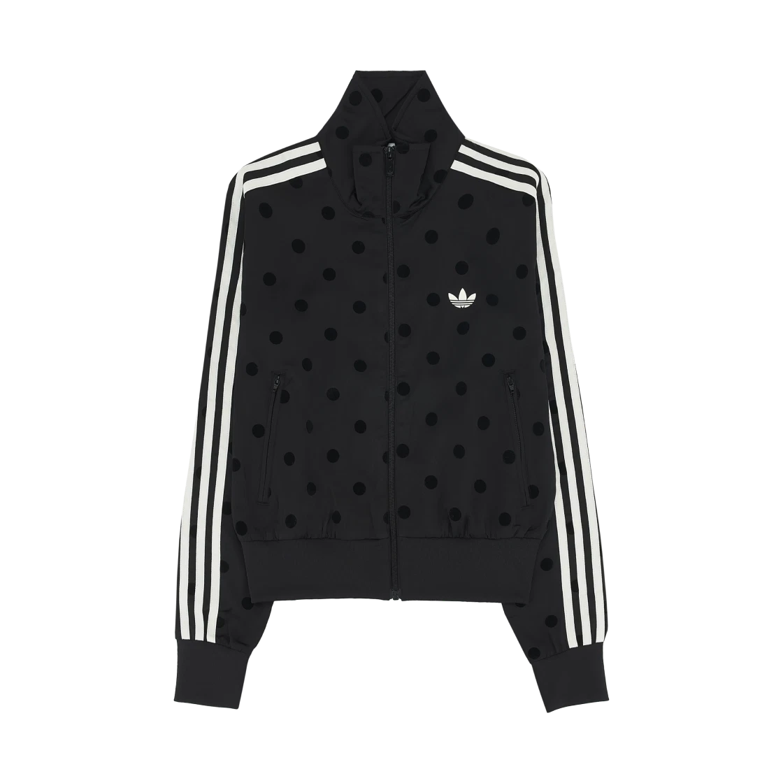 Adidas (W) Adidas Originals Satin Polka Dot Track Top Black - KR Sizing · XS