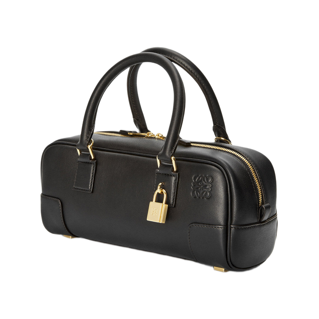 로에베 아마조나 23 크롭 백 나파 카프스킨 블랙 골드(Loewe Amazona 23 Cropped Bag Nappa Calfskin Black Gold) - 2