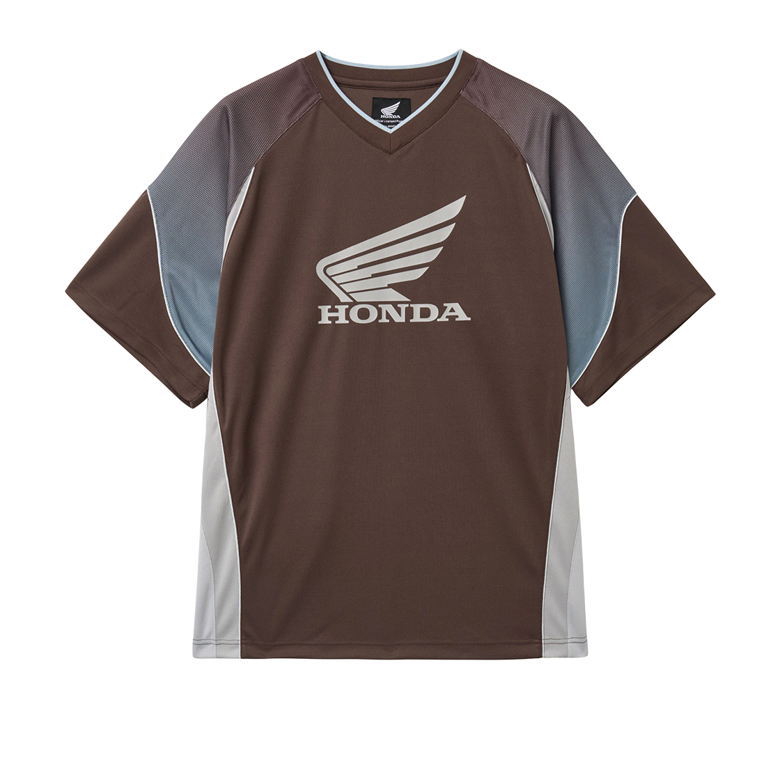 혼다 메쉬 스피드 트랙 반팔 티셔츠 브라운
