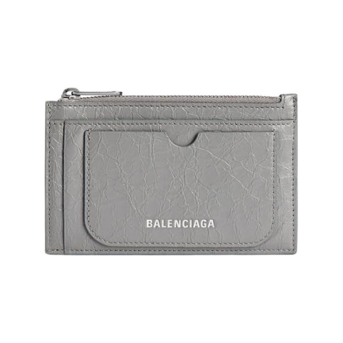 8018302AA9Z1108 Balenciaga Superbusy Long Coin and Card Holder In Balenciaga Grey