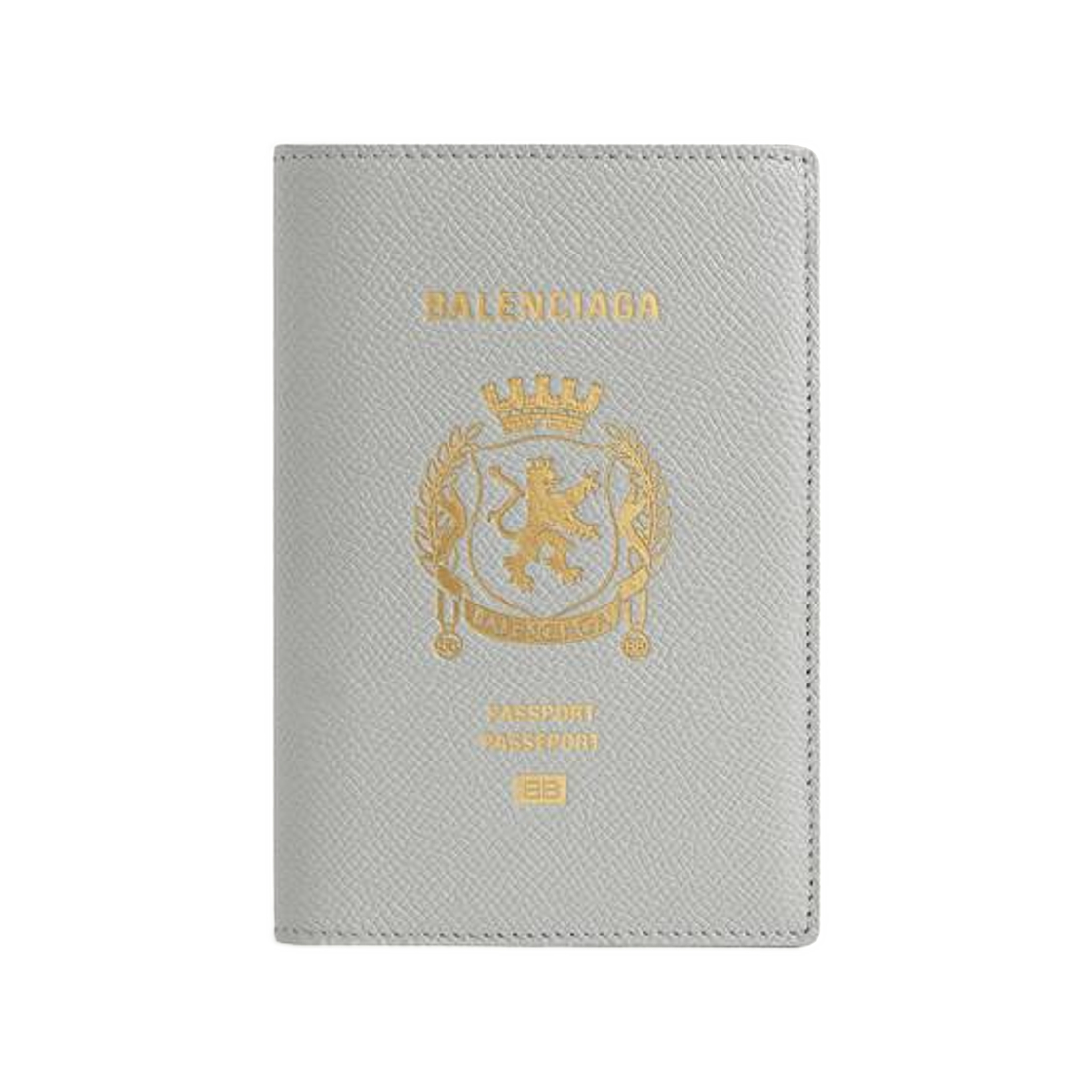 7877422AA3R1108 Balenciaga Passport Holder In Balenciaga Grey