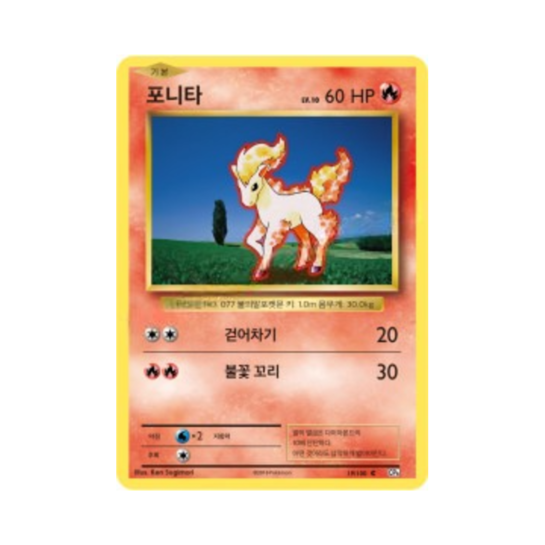 포켓몬 TCG 포니타 C 베이스 팩 20주년 기념 (한글판)(Pokemon TCG Ponyta C 20th Anniversary (Korean Ver.)) - 1