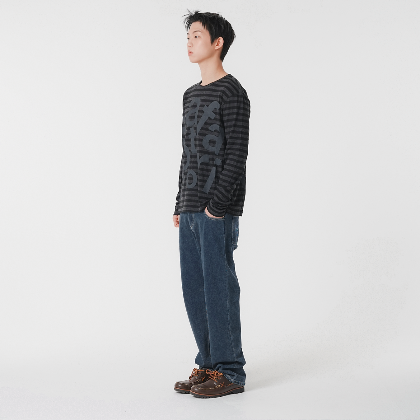 [KREAM 단독] 사파리스팟 티켓팅 스트라이프 보더 티 블랙([KREAM 단독] Safarispot Ticketing Stripe Border Tee Black) - 5