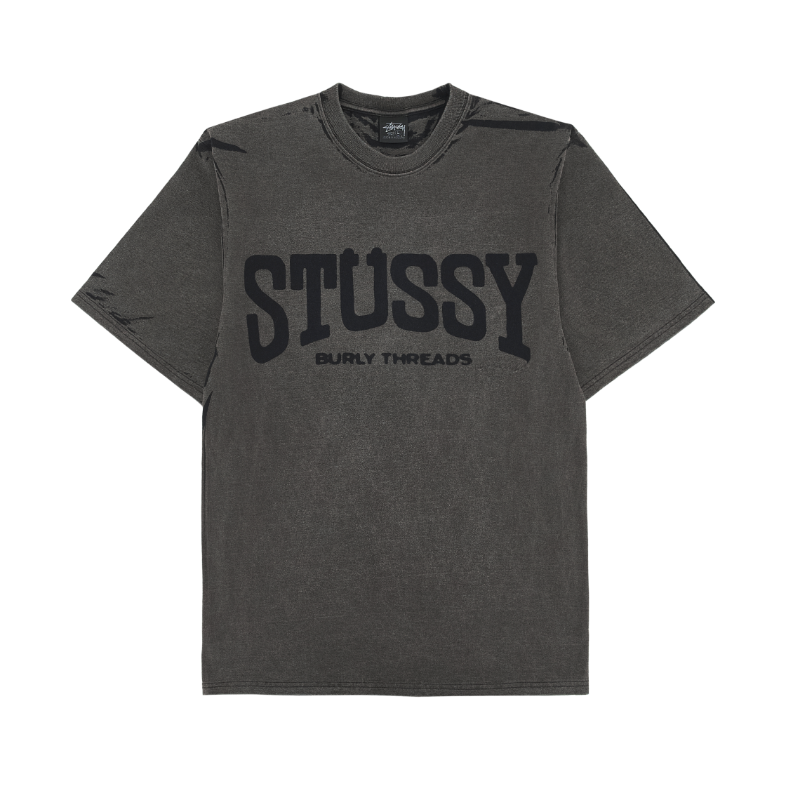 스투시 벌리 스톤 워시드 티 블랙(Stussy Burly Stone Washed Tee Black)