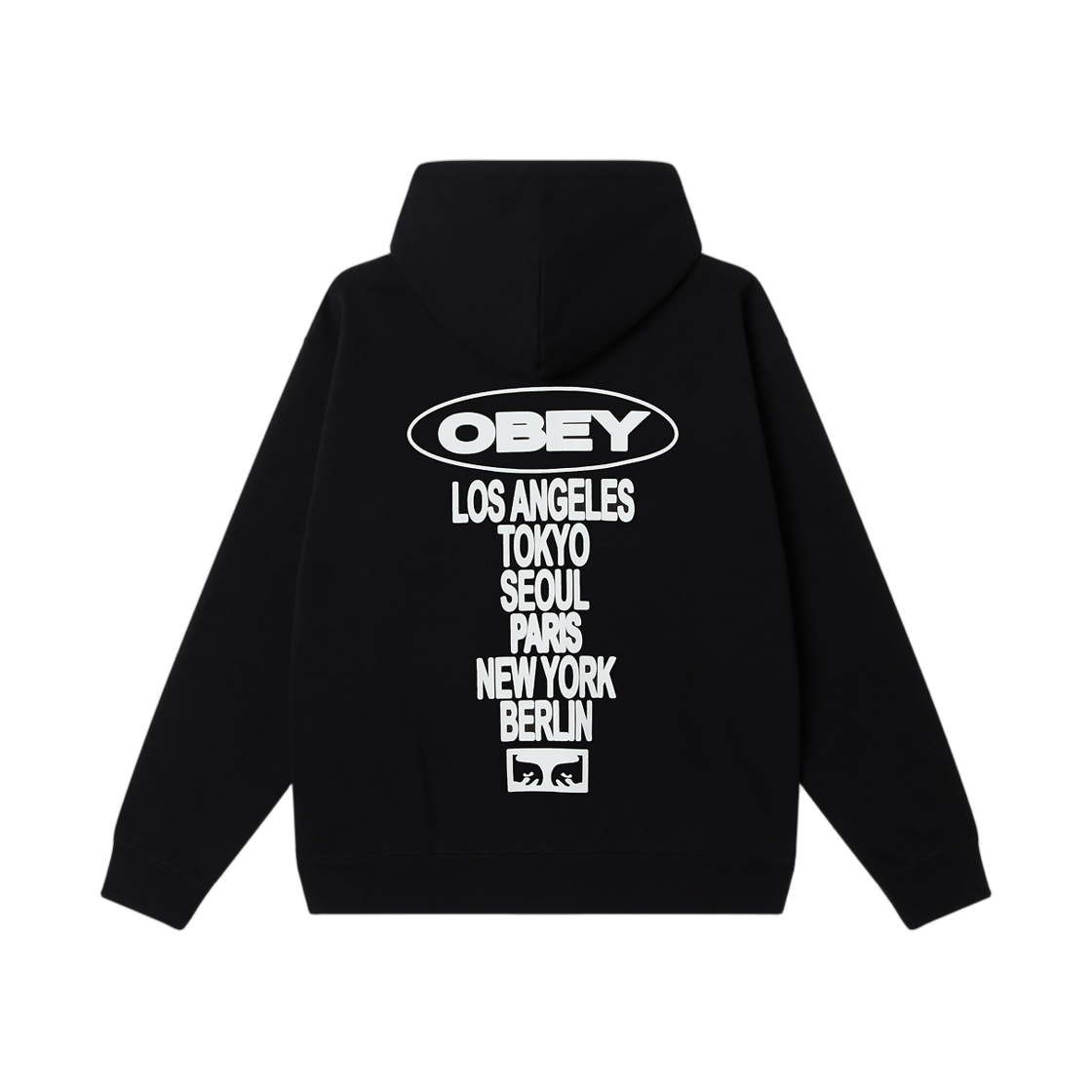 오베이 오발 시티 풀오버 블랙(Obey Oval Cities Pullover Black)