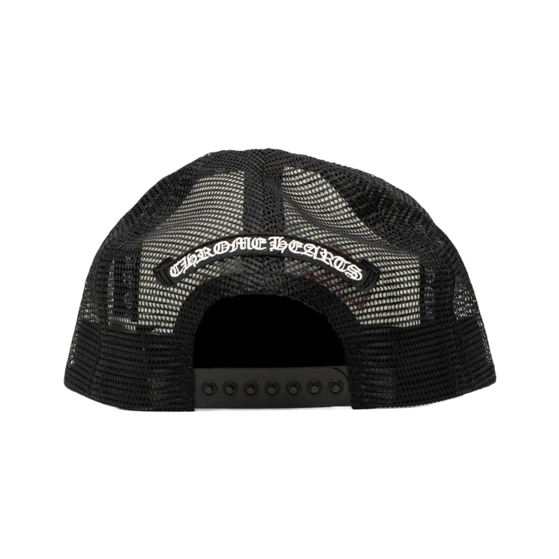 크롬하츠 레더 세메터리 패치 트러커 햇 화이트 블랙 멀티컬러 (스크롤 라벨 버전)(Chrome Hearts Leather Cemetery Patch Trucker Hat White Black Multicolor (Scroll Label Ver.)) - 2