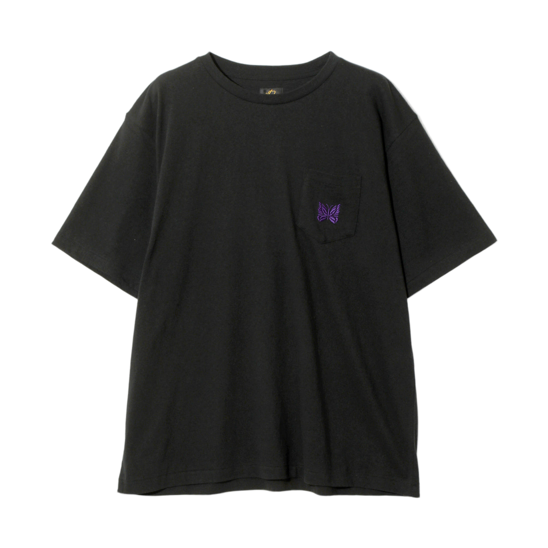니들스 숏슬리브 포켓 티셔츠 코튼 저지 블랙(Needles S/S Pocket T-Shirt Cotton Jersey Black) - 1