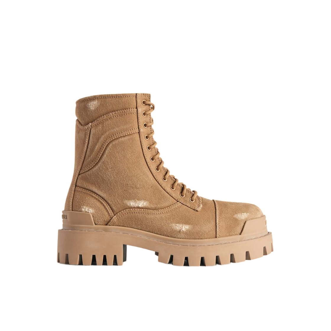 845015W2H112200 Balenciaga Combat Strike Boot In Brown