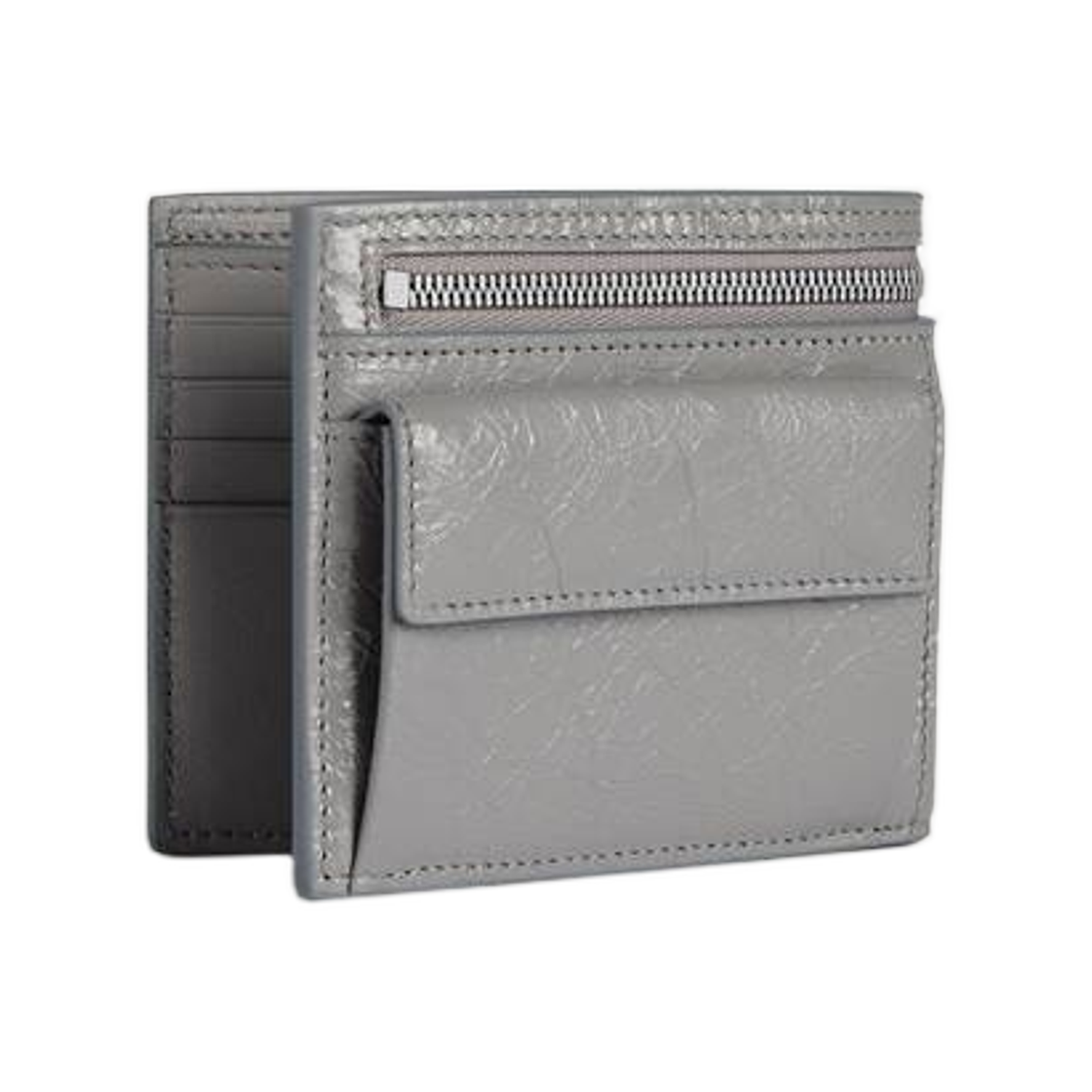 발렌시아가 슈퍼비지 스퀘어 폴디드 월렛 발렌시아가 그레이(Balenciaga Superbusy Square Folded Wallet In Balenciaga Grey) - 2