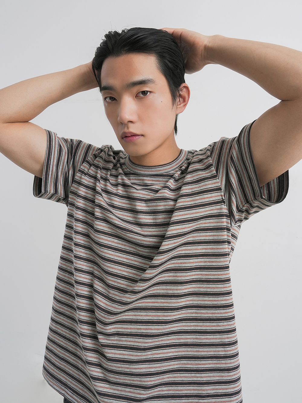 디아더생츄어리 NRNL ST 반팔 티셔츠 데일리 그레이(THE ATHER SANCTUARY NRNL Stripe SS Tee Daily Gray) - 6