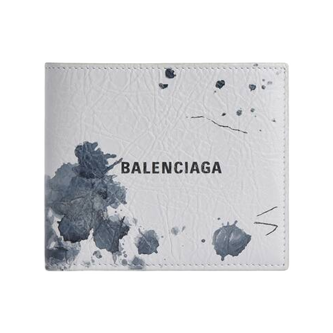 5943152ACBD1210 Balenciaga Cash Square Folded Coin Wallet In Light Grey