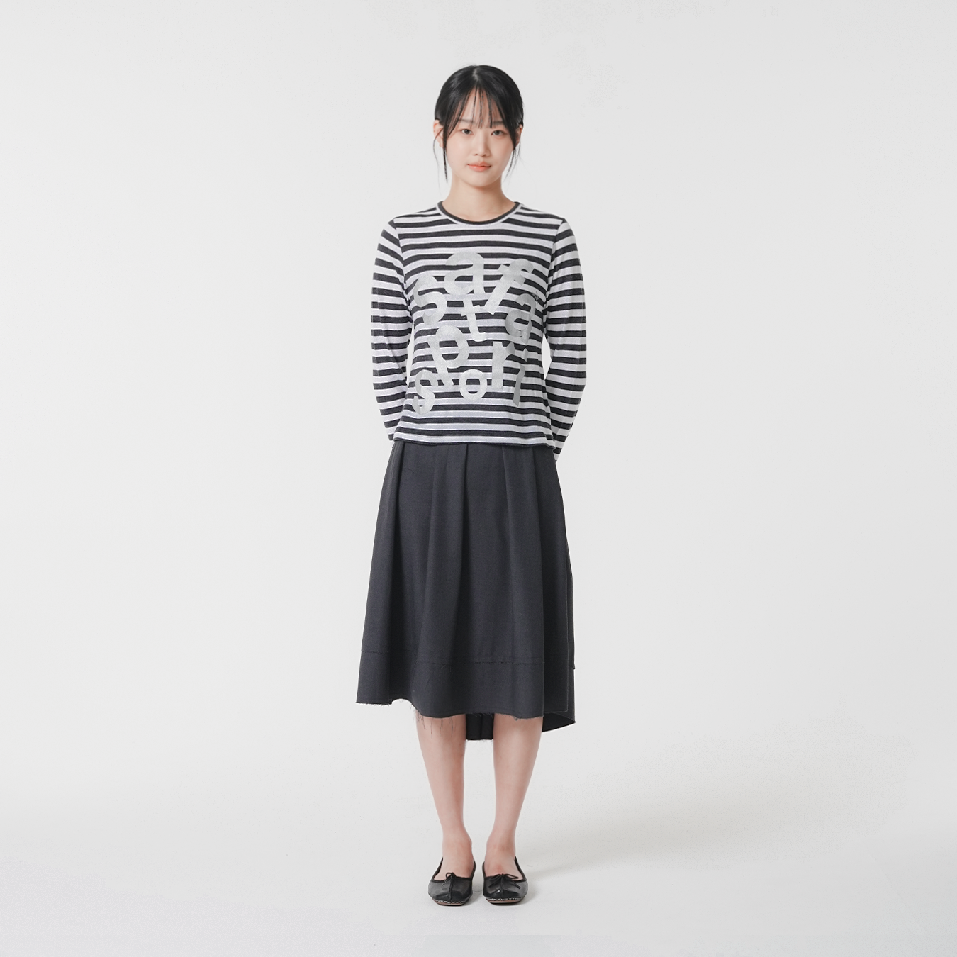 [KREAM 단독] 사파리스팟 우먼 1/2 티켓팅 스트라이프 보더티 화이트([KREAM 단독] Safarispot Women 1/2 Ticketing Stripe Border Tee White) - 3