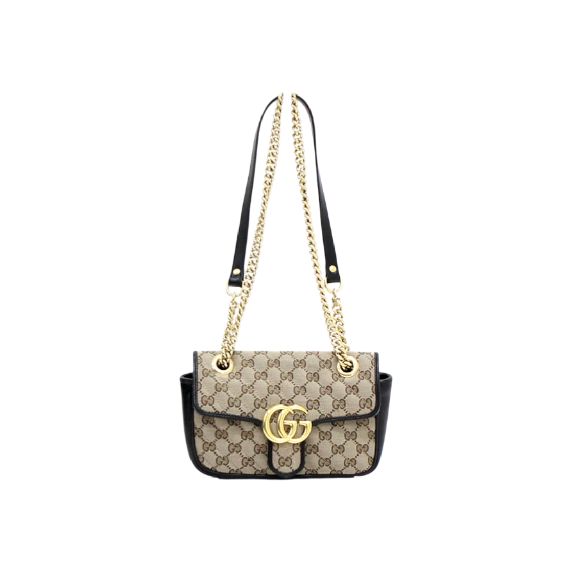 구찌 446744 GG마몽 미니 캔버스 금장체인 숄더백 겸 크로스백aa61911(Gucci GG Marmont Mini Canvas Chain Shoulder Bag) - 1