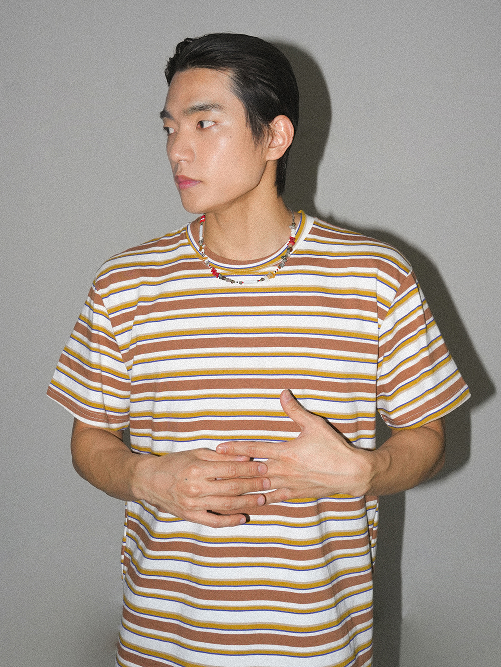 디아더생츄어리 NRNL ST 반팔 티셔츠 이지 브라운(THE ATHER SANCTUARY NRNL Stripe SS Tee Easy Brown) - 6