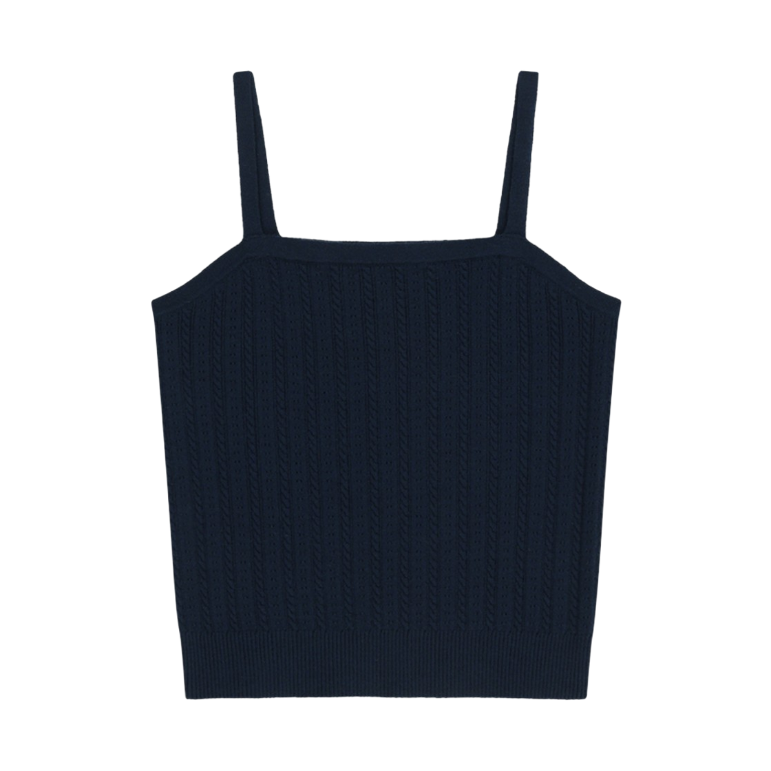 (W) 마리떼 프랑소와 저버 스몰 클래식 로고 하프 니트 가디건 셋업 네이비((W) Marithe Francois Girbaud Small Classic Logo Half Knit Cardigan Set Up Navy) - 2