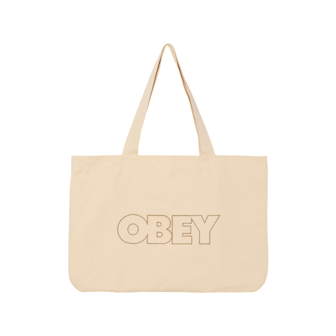 오베이 아웃라인 캔버스 토트백 내츄럴(Obey Outline Canvas Tote Bag Natural)