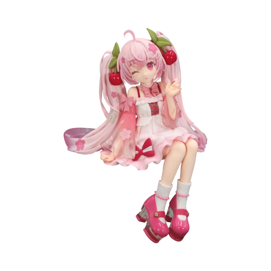 후류 보컬로이드 하츠네 미쿠 사쿠라 미쿠 2025 윙크 버전 누들 스토퍼 피규어(FuRyu Vocaloid Hatsune Miku Sakura Miku 2025 Wink Ver. Noodle Stopper Figure) - 1