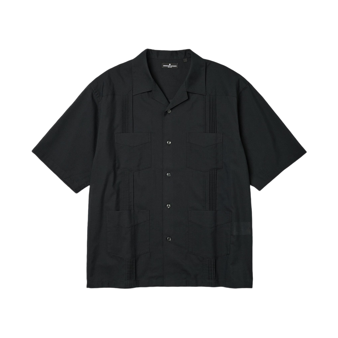 GU x 엔지니어드 가먼츠 쿠반 셔츠 5/8 슬리브 블랙(GU x Engineered Garments Cuban Shirt 5/8 Sleeve Black) - 1