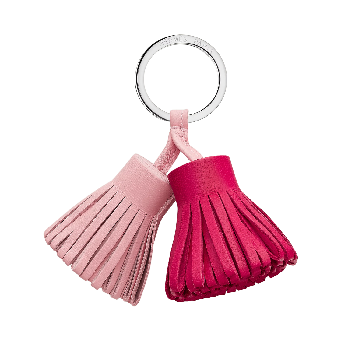 H077895CJBP Hermes Carmen Uno-Dos Keyring Milo & Rose Sakura Framboise