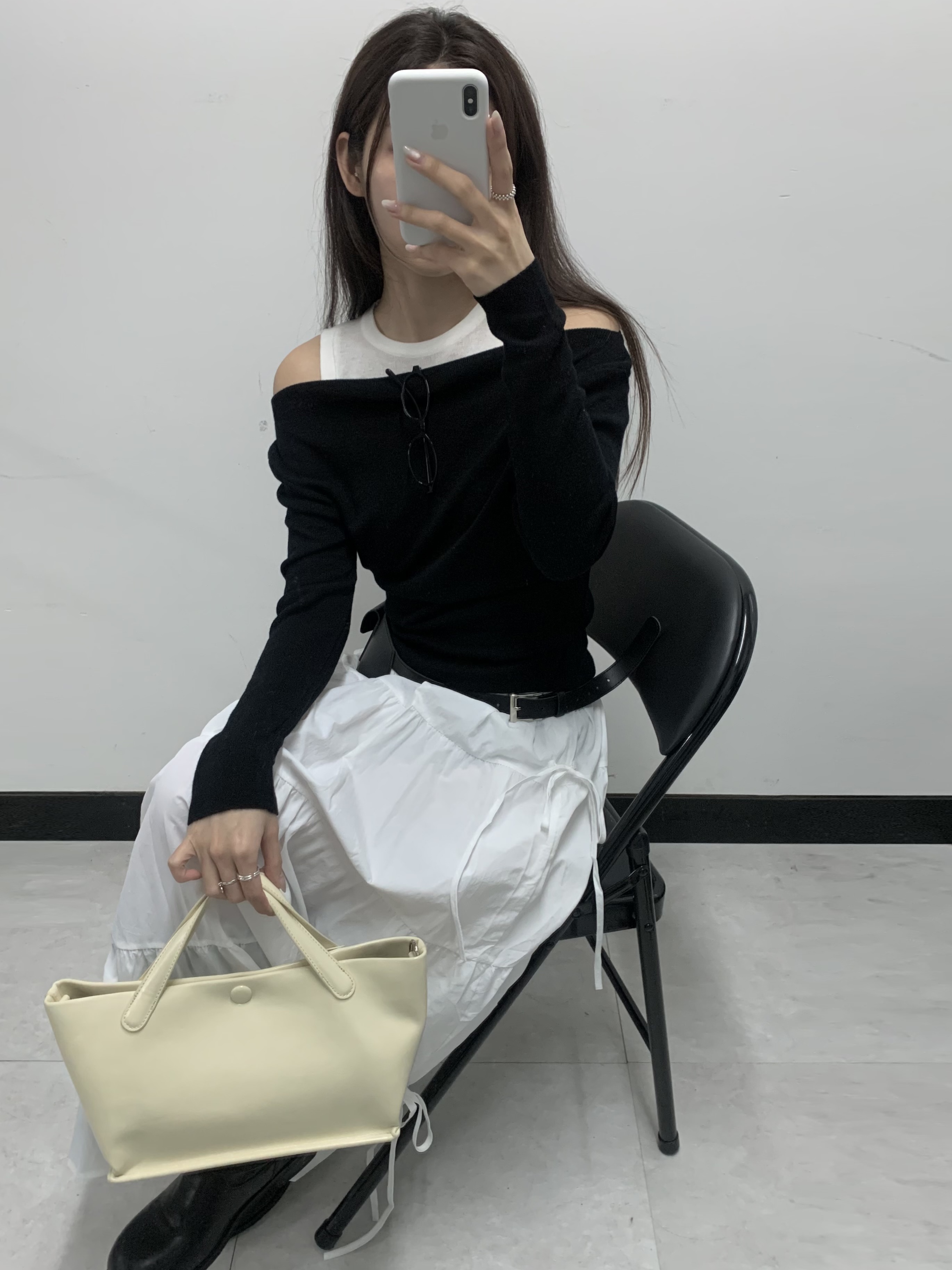 (W) Pandora Tilted Heart Solitaire Ring Sterling Silver Clear, Byweekend Double Baby Ring Silver 착용 스타일 - 1