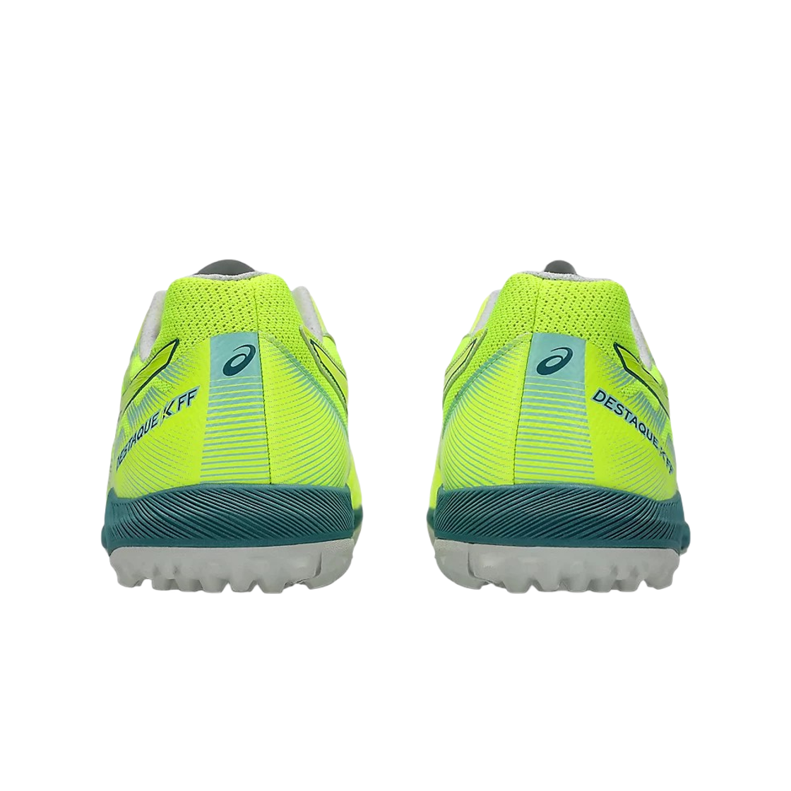 아식스 데스타기 K FF TF 세이프티 옐로우 아틀란티스 블루 - D 스탠다드(Asics Destaque K FF TF Safety Yellow Atlantis Blue - D Standard) - 3