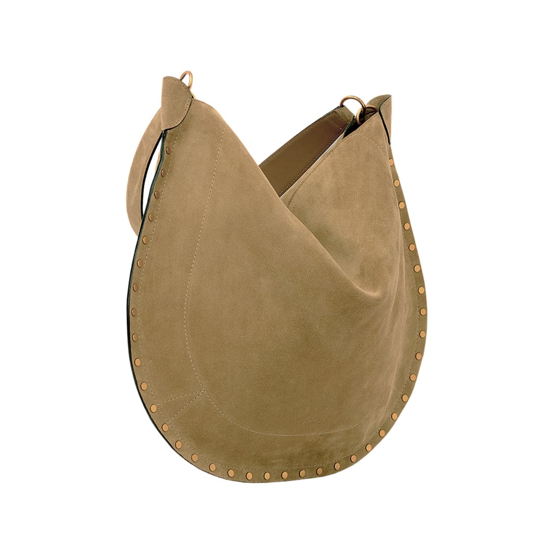 이자벨 마랑 오스칸 호보 소프트 스웨이드 카프스킨 레더 백 토프 - 26SS(Isabel Marant Oskan Hobo Soft Suede Calfskin Leather Bag Taupe - 26SS) - 3