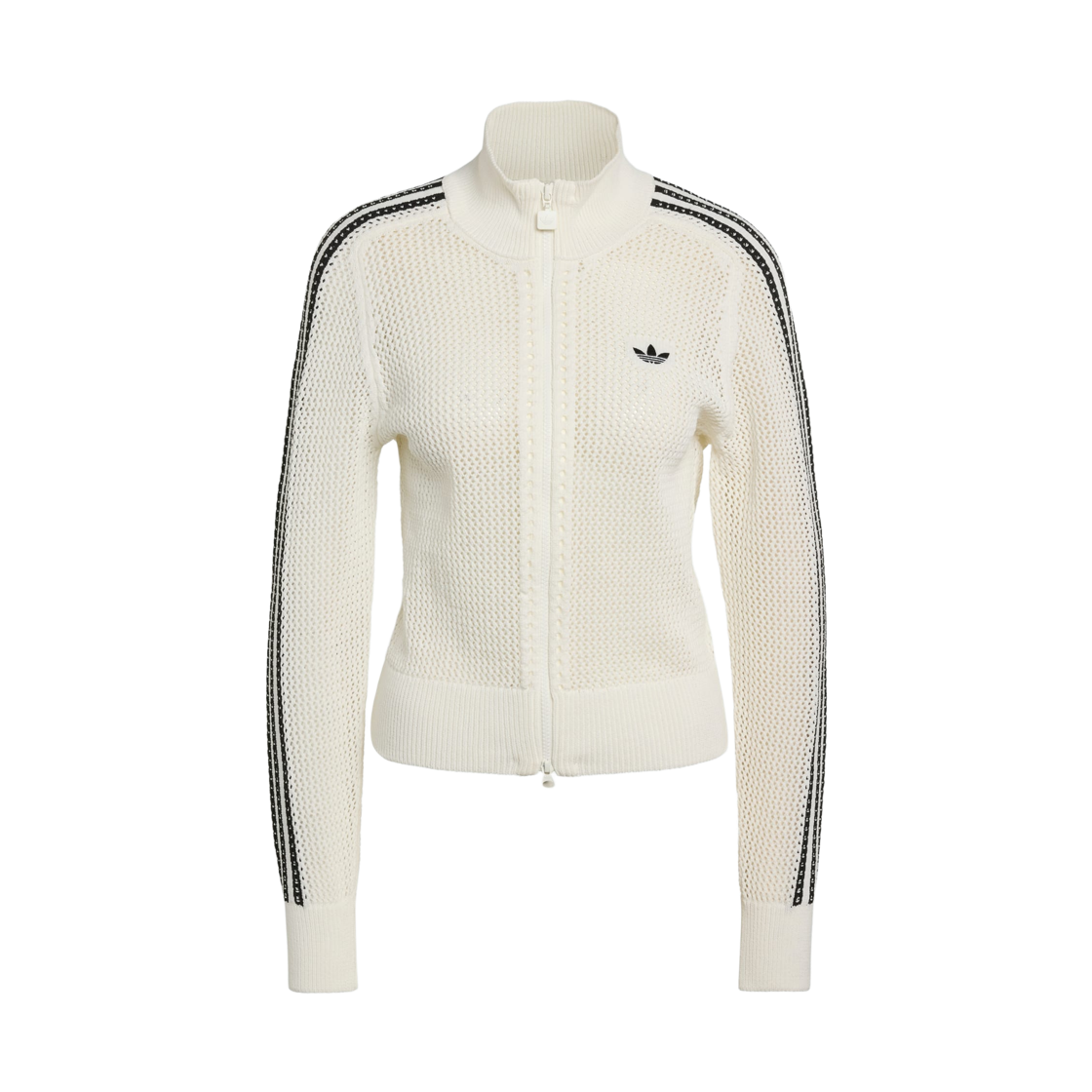 KC6496 (W) Adidas Knitted Crochet Firebird Track Top Off White - US Sizing