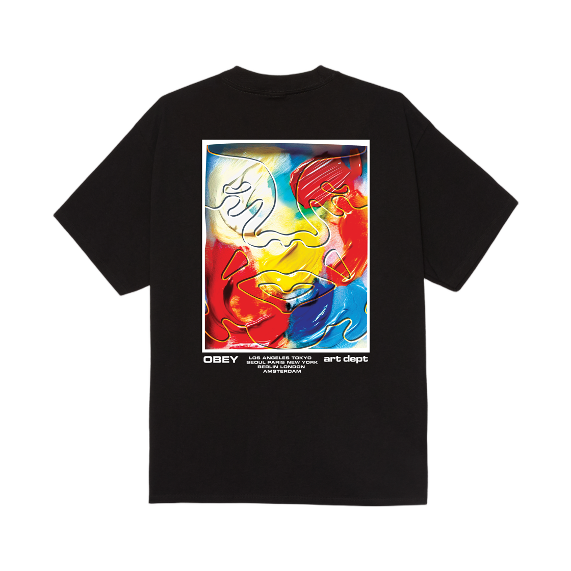 오베이 아트 디파트먼트 클래식 티셔츠 블랙(Obey Art Department Classic T-Shirt Black) - 1