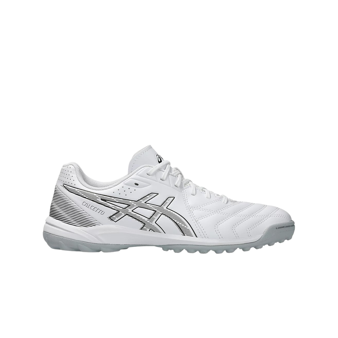 1113A038-103 Asics Calcetto WD 9 TF White Gunmetal - 2E Wide