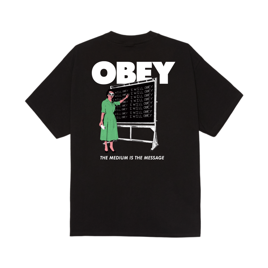 오베이 아이 윌 클래식 티셔츠 블랙(Obey I Will Classic T-Shirt Black)