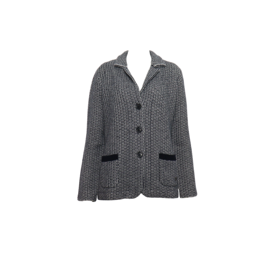 ITP7KEKS5R5W LORO PIANA FAD4525 Cashmere Tweed Arm Patch Women's Cardigan Jacket