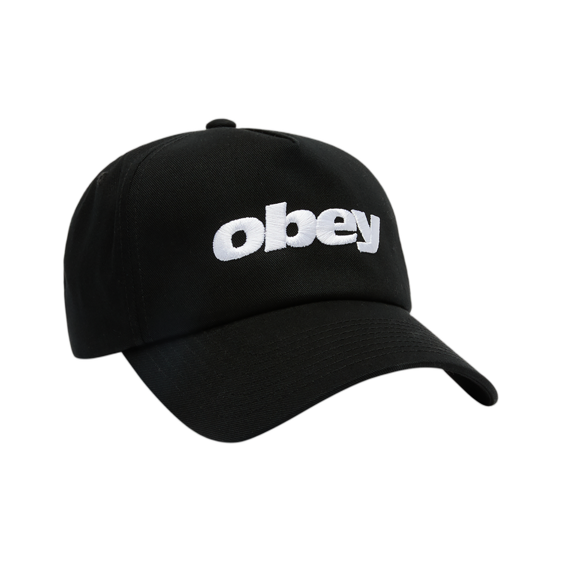100490146 Obey Delta 5 Panel Snapback Black