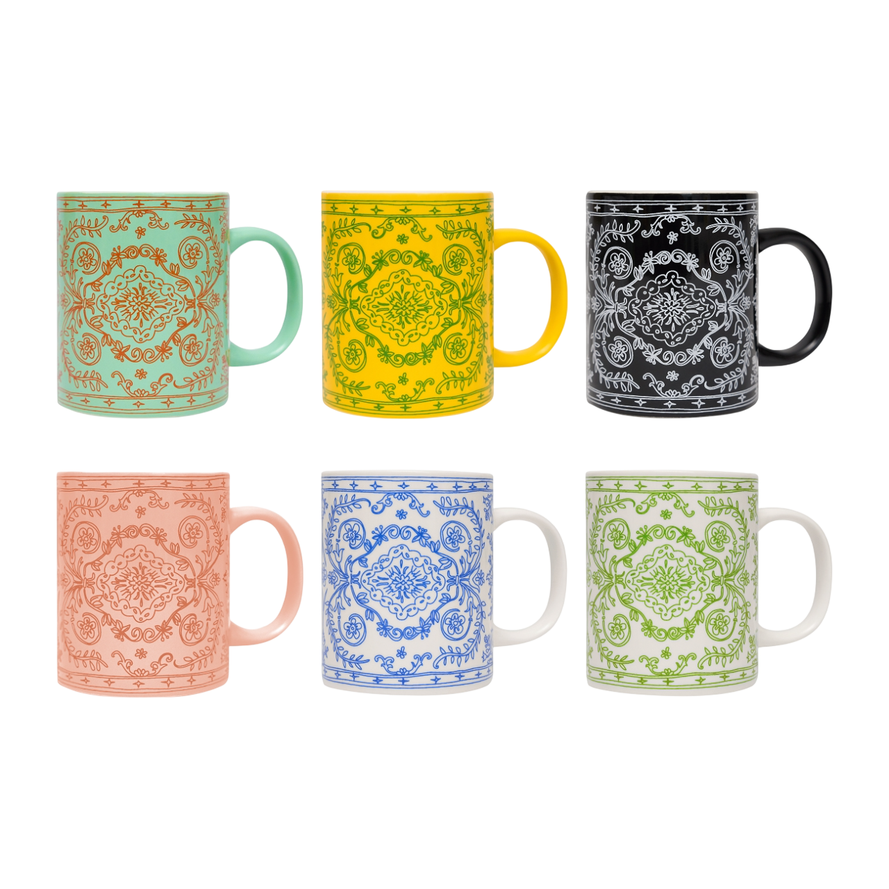 [18% 쿠폰] 세이투셰 두들 페르시안 머그 6종([18% 쿠폰] Say Touche Doodle Persian Mug 6colors) - 1